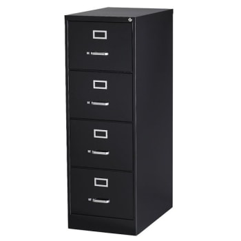 Image for WorkPro® 4-Drawer Black Metal Legal-Size Vertical File Cabinet from HD Supply