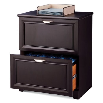 Realspace® Magellan 2-Drawer Espresso Lateral File Cabinet