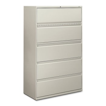 Image for HON® 5-Drawer Light Gray Steel Lateral File Cabinet - Lock 67 x 42 x 19-1/4 Inch from HD Supply