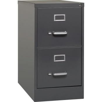 Image for Lorell® Fortress 2-Drawer Charcoal Steel Letter-Size Vertical File Cabinet from HD Supply