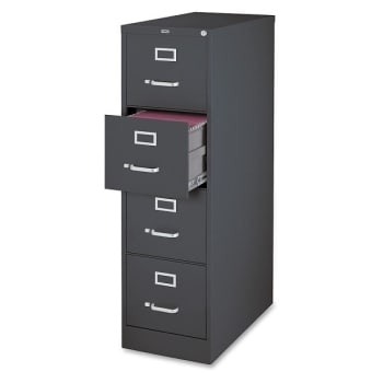 Image for Lorell® Fortress 4-Drawer Charcoal Steel Letter-Size Vertical File Cabinet from HD Supply