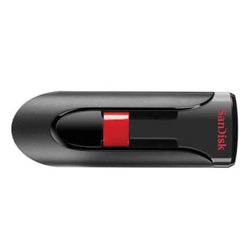 Sandisk® Cruzer Glide 128 Gb Black/red Usb 2.0 Flash Drive
