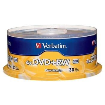 Image for Verbatim 4.7 Gb Dvd+rw Spindle (30-Pack) from HD Supply