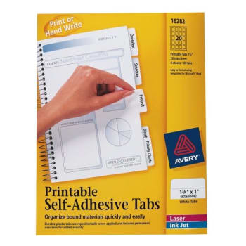 Image for Avery® White Printable Self-Adhesive Tab, Package Of 80 from HD Supply