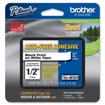 Image for Brother® Black-On-White Tape With Label Maker from HD Supply