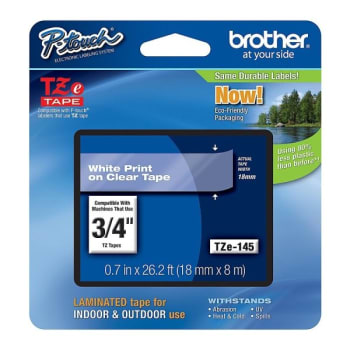 Brother® White-On-Clear Tape With Label Maker | HD Supply