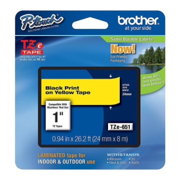 Image for Brother® Black-On-Yellow Tape With Label Maker from HD Supply