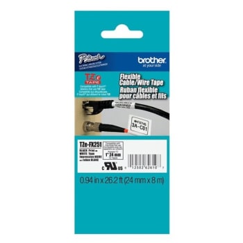 Image for Brother® Tze White Flexible Label Tape 0.94 X 26.2' from HD Supply