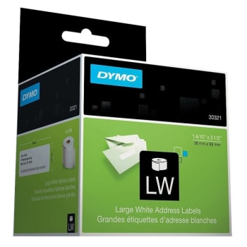 Image for Dymo® White Thermal Address Label 1-4/10 X 3-1/2 Inch, Package Of 520 from HD Supply