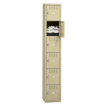 Image for Tennsco® Medium Gray 1-Wide Six-Tier Box Locker from HD Supply