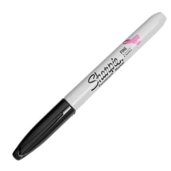 Image for Sharpie® Black/Pink Ribbon Fine Point Permanent Marker, Package Of 12 from HD Supply