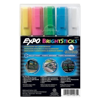 Image for Expo® Bright Sticks Wet-Erase Assorted Colors Fluorescent Marker, Package Of 5 from HD Supply