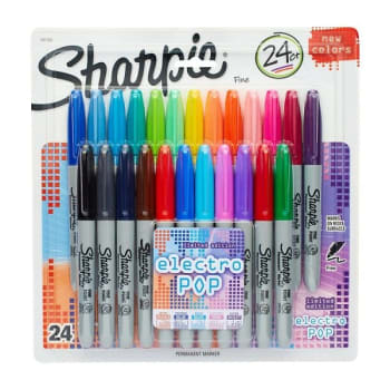Image for Sharpie® Assorted Colors Fine Point Permanent Marker, Package Of 24 from HD Supply