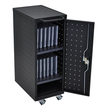 Image for Luxorc Black Laptop/Chromebook Compact Charging Cart from HD Supply