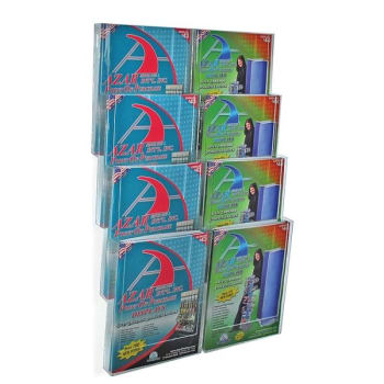 Image for Azar Displays® Clear Letter Size 8-Pocket Brochure Holder 28.75 x 19 Inch from HD Supply