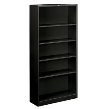 Image for Hon® Brigade 5-Shelf Black Steel Bookcase from HD Supply