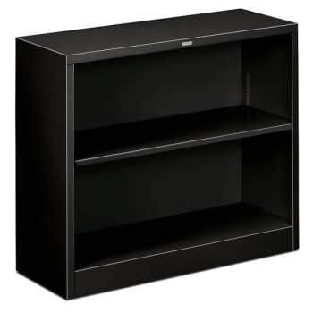 Image for Hon® Brigade 2-Shelf Black Steel Bookcase from HD Supply