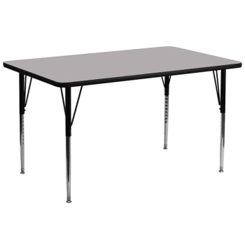 Image for Flash Furniture Gray Rectangular Activity Table 30W X 72 Inch D from HD Supply