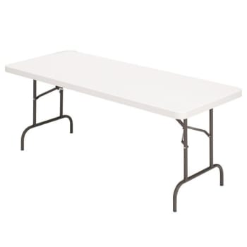Realspace® Molded Plastic Top Folding Table 8' W