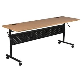 Image for Lorell® Shift Teak Mobile Flipper Training Table from HD Supply