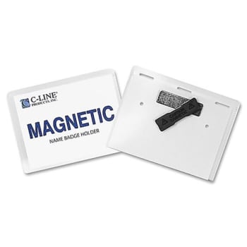Image for C-Line® Clear Top-Loading Sealed Clip/Pin-Badge Holder Kit 3x4 Inch, Pack Of 20 from HD Supply
