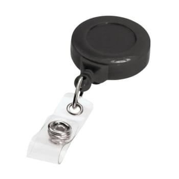 Image for Bonitas Black Plastic Insigneea Round Badge Reel, Package Of 25 from HD Supply