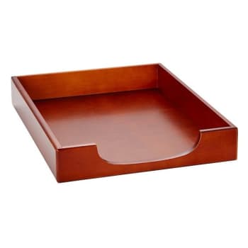 Image for Rolodex® Wood Tones Mahogany Letter-Size Tray from HD Supply