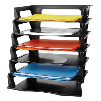 Image for Rubbermaid® Black Plastic Regeneration Letter Tray from HD Supply