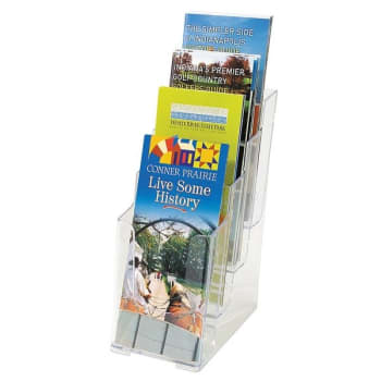 Image for Deflect-O Stand-Tall Clear Countertop Literature Display from HD Supply