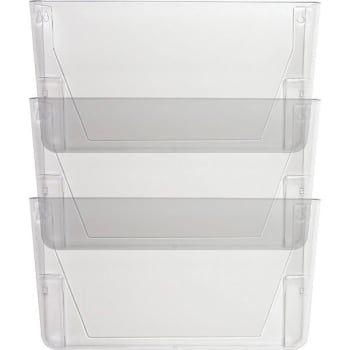 Image for Sparco™ Stak-A-File Clear Vertical Filing System, Package Of 3 from HD Supply