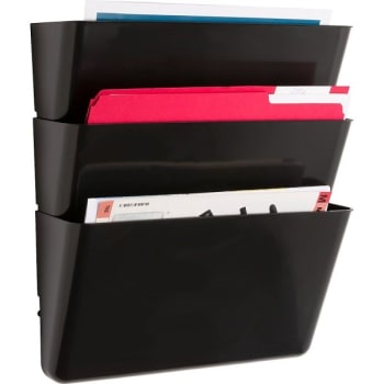 Image for Sparco™ Stak-A-File Black Vertical Filing System, Package Of 3 from HD Supply