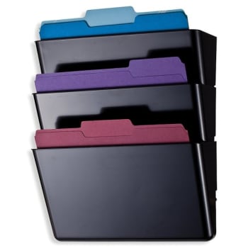 Image for Office Depot® Black Plastic Wall Files, Package Of 3 from HD Supply