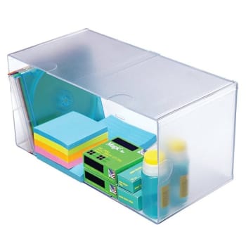 Image for Deflect-O Clear Plastic Stackable Double Cube from HD Supply