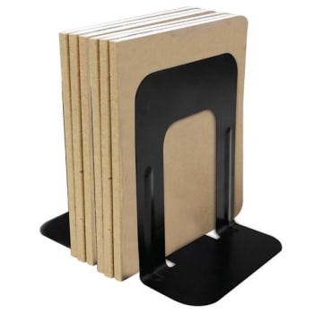 Image for Brenton Studio® Black Steel Nonskid Bookends 9 Inch , Package Of 2 from HD Supply