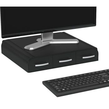 Image for Mind Reader Monitor Stand And Desk Organizer With Drawers, 13-1/2"W x 2-3/4"H from HD Supply