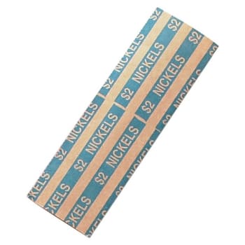Image for Mmf™ Industries 2 Dollar Nickel Flat Tubular Coin Wrapper, Blue, Package Of 1000 from HD Supply