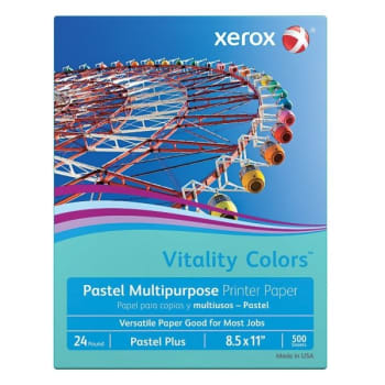 Image for Xerox® Vitality Colors™ Aqua Pastel Plus Multi-Purpose Printer Paper, (500-Case) from HD Supply