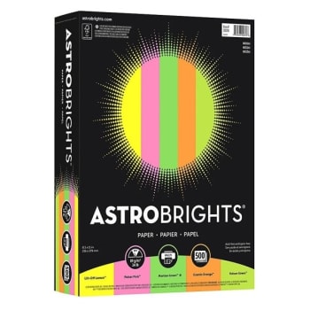 Image for Astrobrights® Assorted Colors Bright Color Paper, Case Of 500 from HD Supply