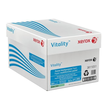Image for Xerox® Vitality Colors™ Green Pastel Multi-Purpose Paper, Case Of 10 Reams/5000 Sheets from HD Supply