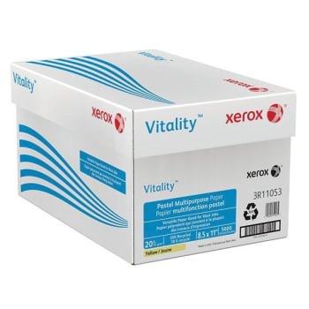 Image for Xerox® Vitality Colors™ Yellow Pastel Multi-Purpose Paper, Case Of 10 Reams from HD Supply