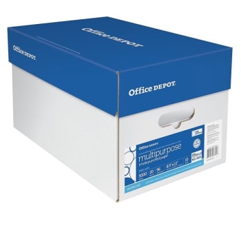 Office Depot® White 3-Hole Punched Multi-Purpose Paper, Case Of 10