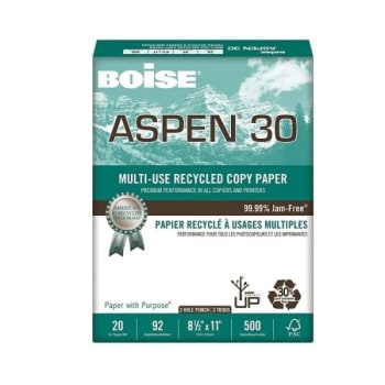 Image for Boise® Aspen® White 3-Hole Punched Multi-Use Paper from HD Supply