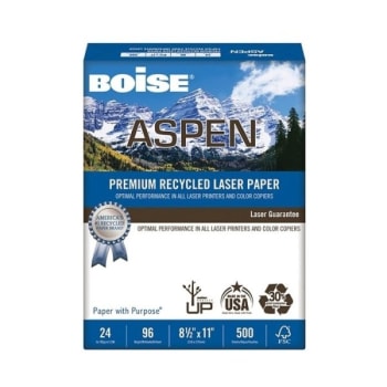 Image for Boise® Aspen® White Letter-Size Laser Paper from HD Supply