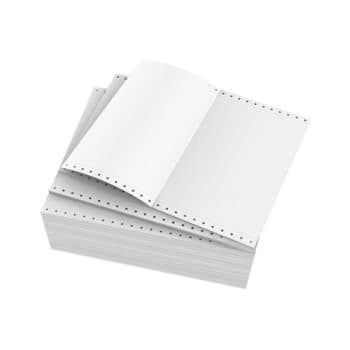 Image for Domtar Blank White Standard Perforation Continuous Form Paper from HD Supply