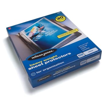 Image for Wilson Jones® Diamond Clear Heavyweight Sheet Protector, Package Of 100 from HD Supply