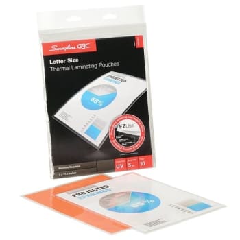 Image for Swingline™ GBC® EZUse 5 Mil Clear Thermal Laminating Pouches , Package Of 10 from HD Supply