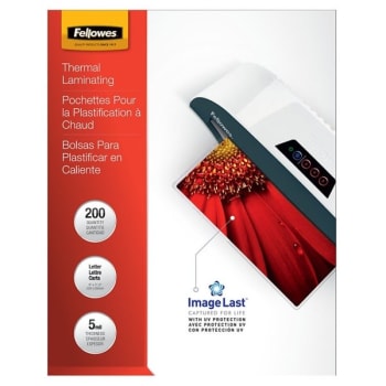 Fellowes® Imagelast 5 Mil Clear Thermal Laminating Pouches, Package Of 4