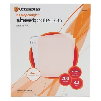 Image for Office Depot® Clear Super Heavyweight Top Load Poly Sheet Protector, Pack Of 200 from HD Supply