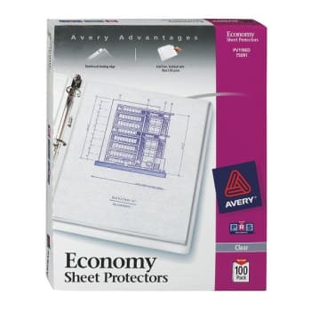 Image for Avery® Diamond Clear-Loading Non-stick Sheet Protector 8.5 x 11 Inch (100-Pack) from HD Supply