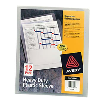 Image for Avery® Clear Front/back Polypropylene Heavy-Duty Plastic Sleeve, Package Of 12 from HD Supply